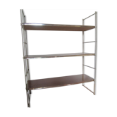 Étagère en bois et formica string doré