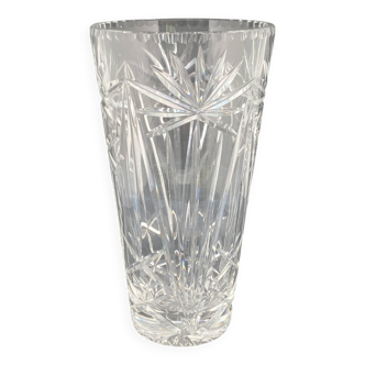 Vase en verre ciselé