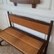 Banc provençal bois et paille rustique