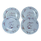 4 flat plates Bernardaud model Chantilly