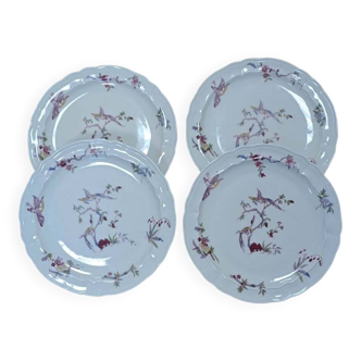 4 flat plates Bernardaud model Chantilly