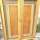 Armoire parisienne bois et rotin