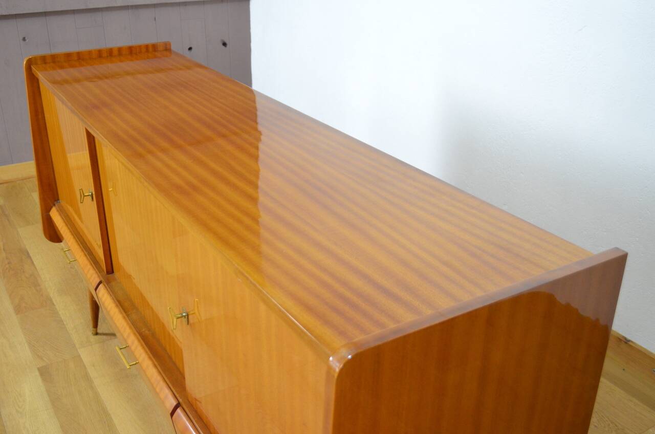 Vintage Mahogany Compass Leg Sideboard 1960
