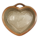 Moule en forme de coeur en grès de La Borne signé Bottani Dechaud