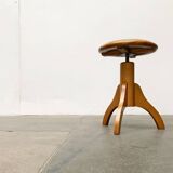Mid-Century Industrial Tripod Swivel Stool, 1960s