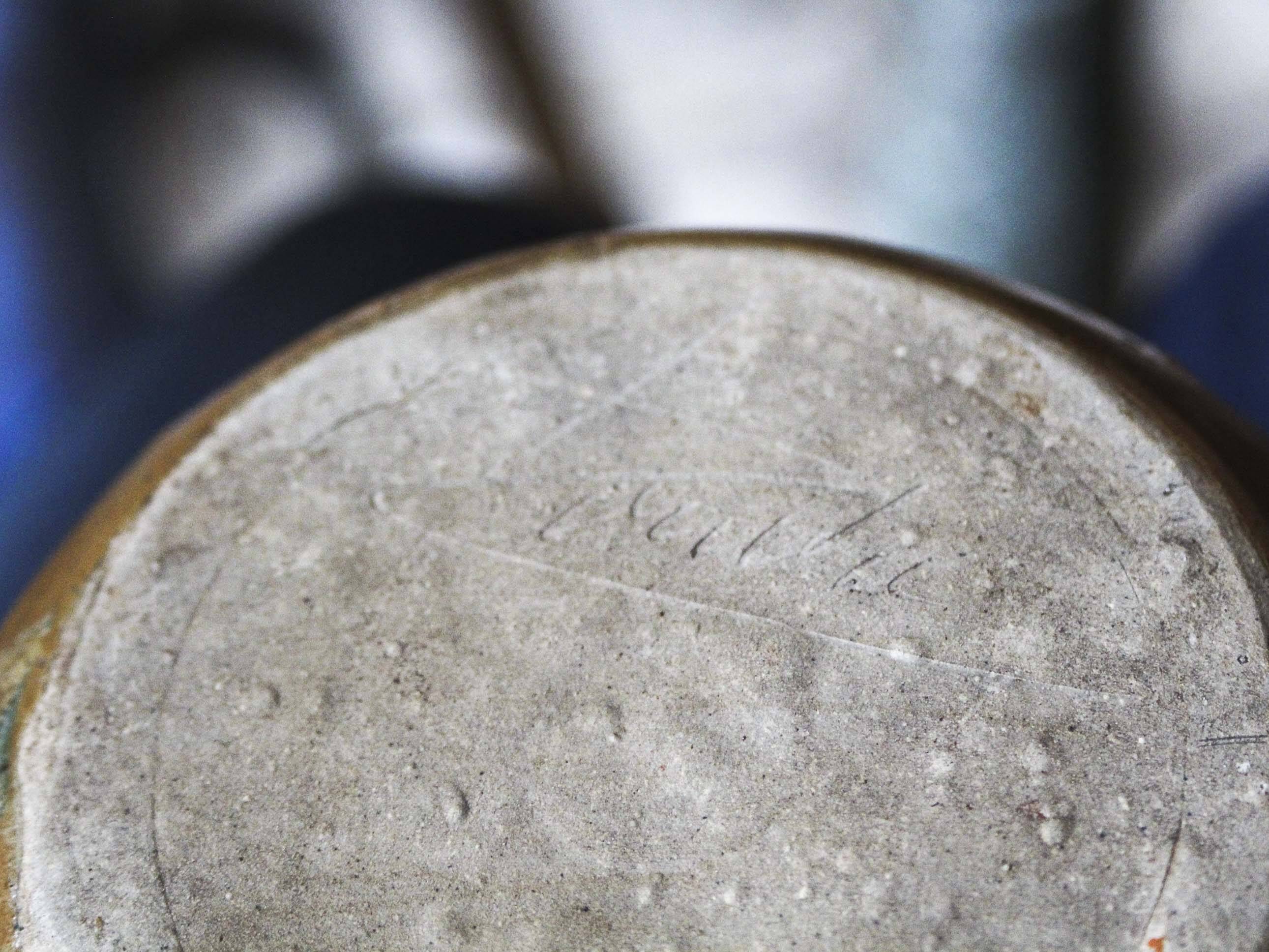 Leon Pointu enamelled stoneware vase - Puisaye