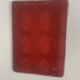 Vintage 1960 ponceau red barber mirror - 39 x 29 cm