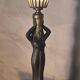 ceramic lamp 51x14 stained glass lampshade Tiffany style