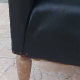 Art Deco period leather armchair