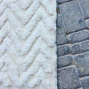 Tapis en laine marocain authentique blanche taille 2/3 m