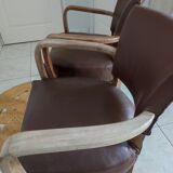 Pair of bridge armchairs