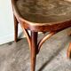 Bistro chair in curved beech and embossed seat