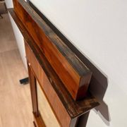 Biedermeier Wall Mirror in Cherrywood Veneer, South Germany, 1830s
