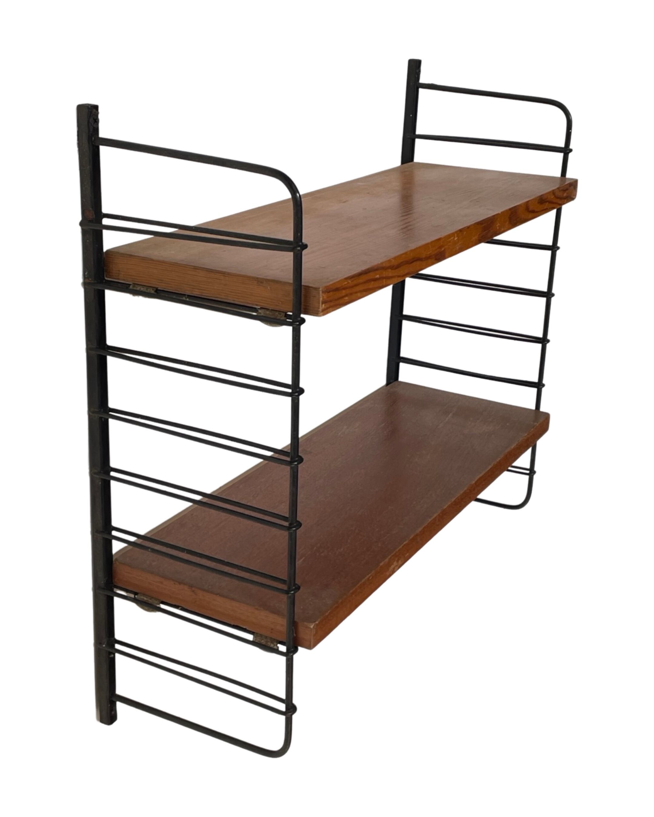 Vintage wood wall shelf wall rack