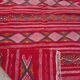 Handmade red Berber Kilim 203x109cm