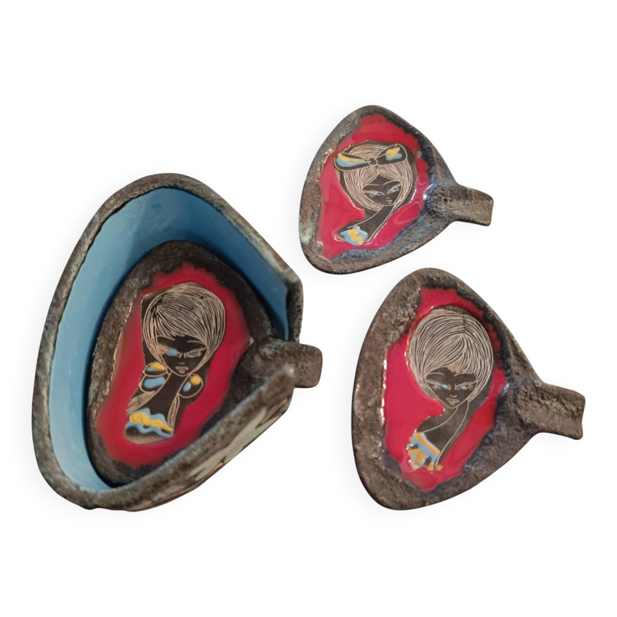 Ceramic ashtray Italy 1960