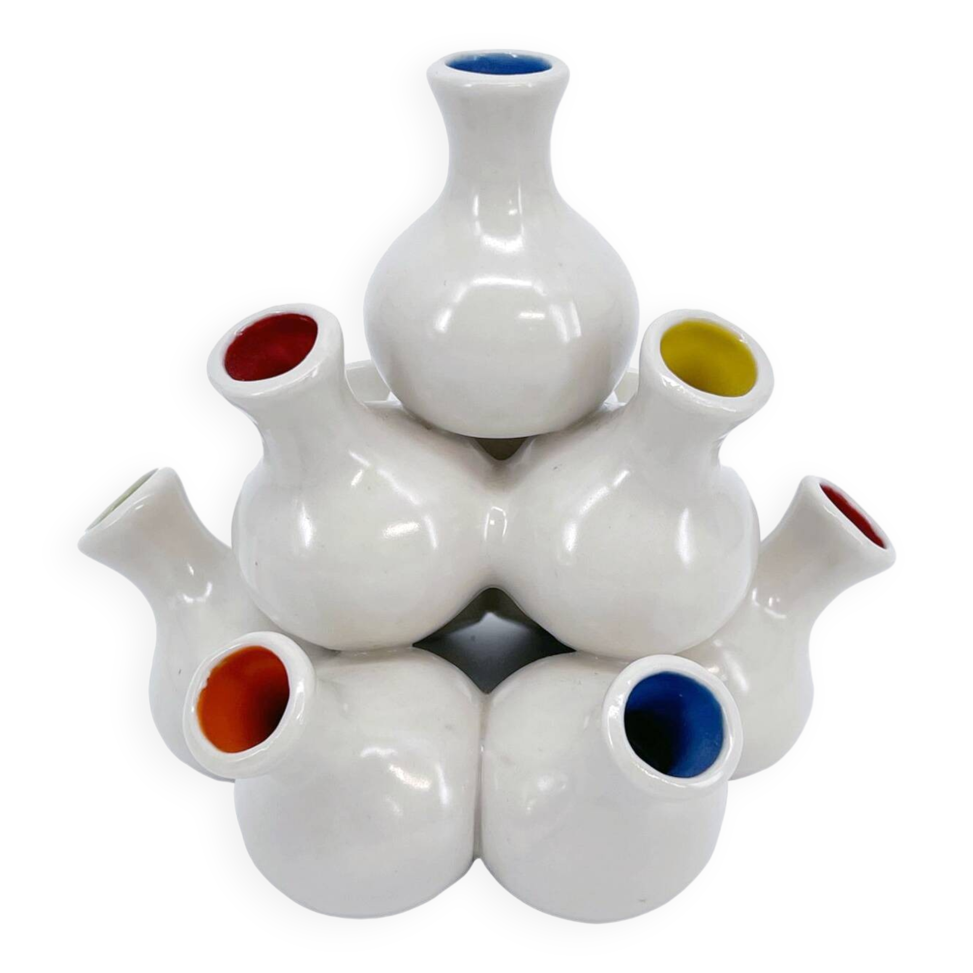 Vintage Tulip Vase • Ceramic • 1980's