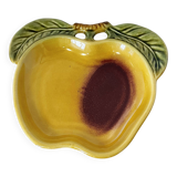 Vintage SECLA Majolica Tray in the Shape of an Apple, Made in Portugal
