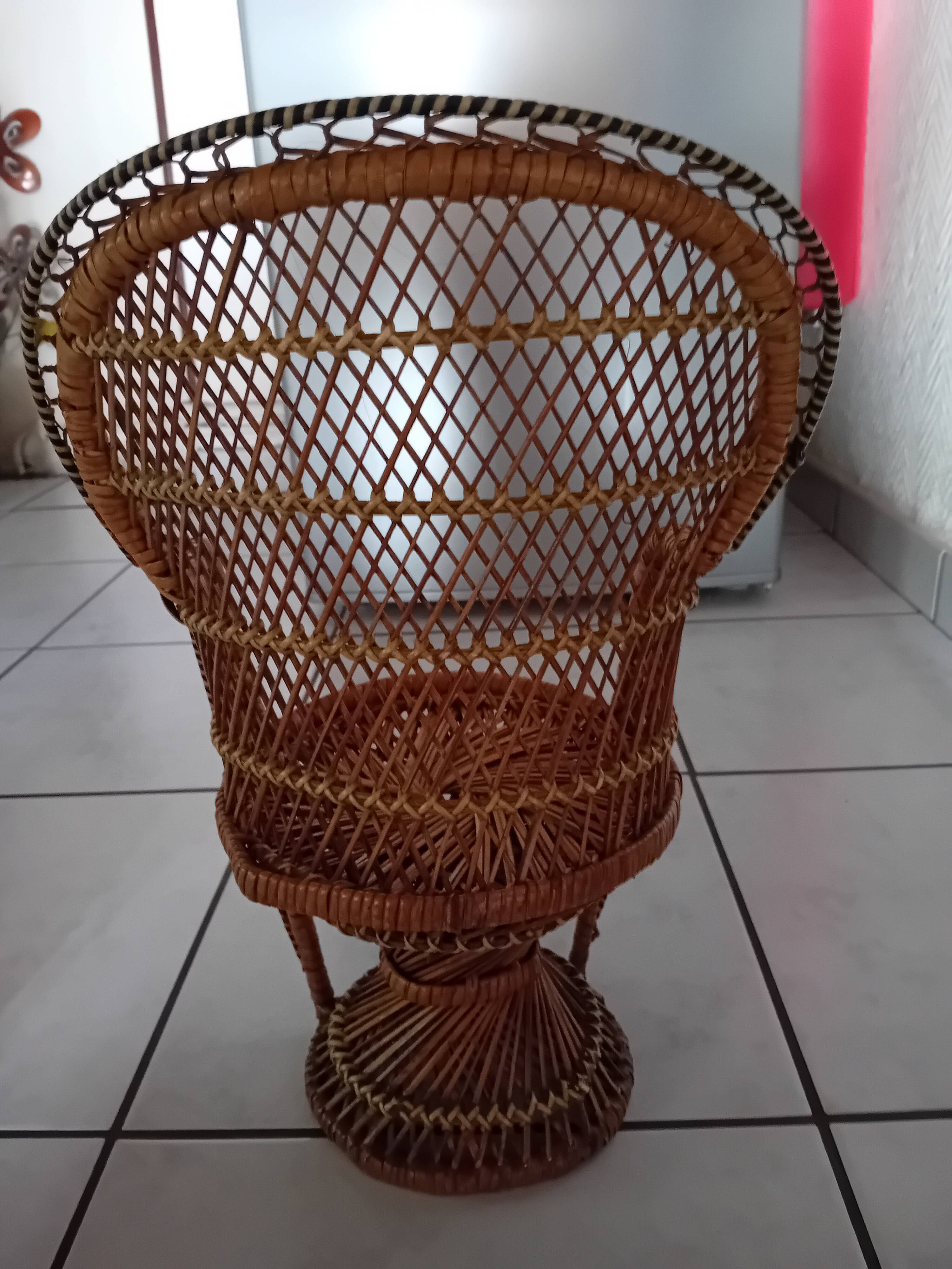 Small rattan armchair
