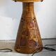 Grande lampe de sol des potier d'Accolay en céramique et résine circa 1960