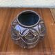 Old pot art deco plants fonte enamel brown