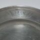 Old hollow plate dish in Tin "Koch Blockzinn"