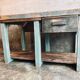 Mint green workbench