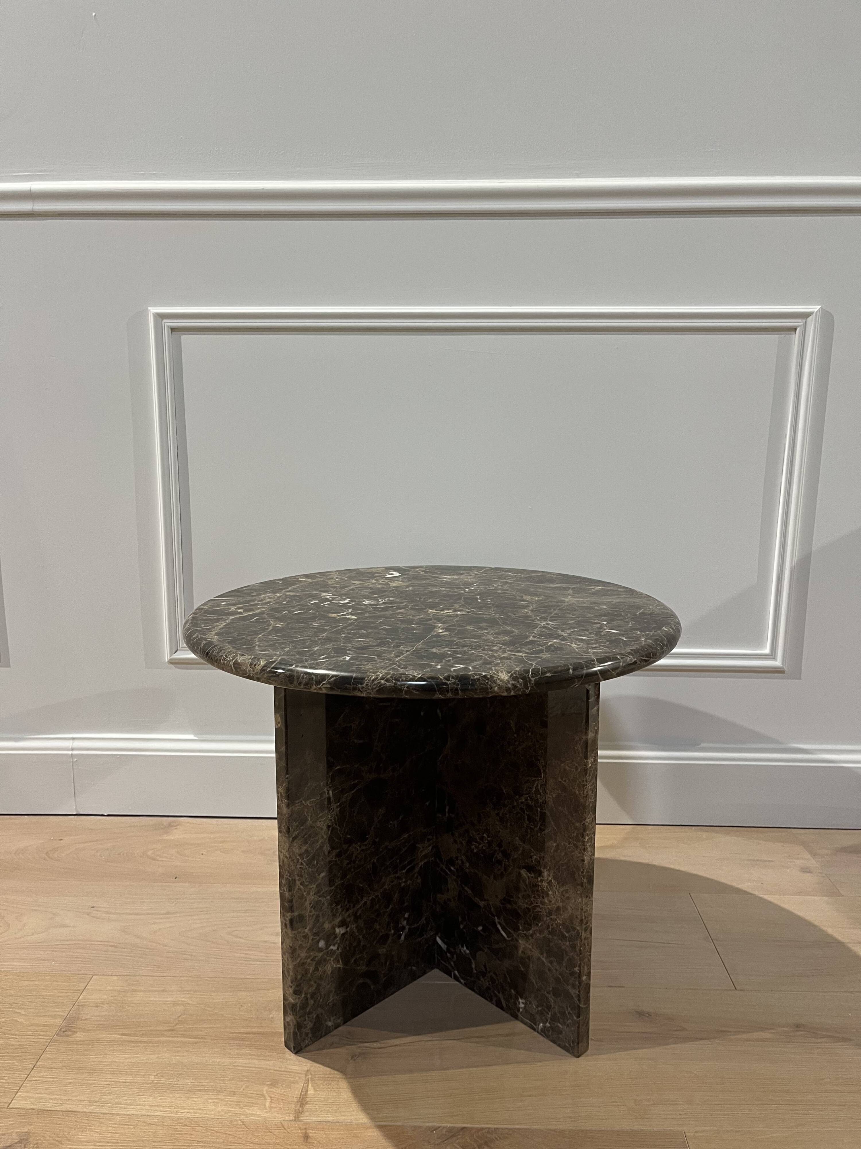 emperador brown marble side table dark brown marble table