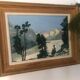 Tableau huile sur toile montagne