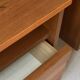 Pair of elm wood bedside tables, France 1950