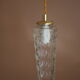 Vintage walking lamp - Transparent molded glass globe