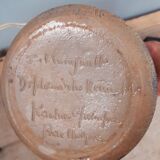Pied de lampe en grès année 60 signé Jean Claude Courjault  Kéraluc Quimper.