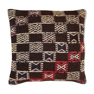 Housse de coussin Kilim turque vintage, 60 x 60 cm