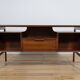 Mid-Century Model 75 Freestanding Teak Desk from Omann Jun, Denmark, 1950s