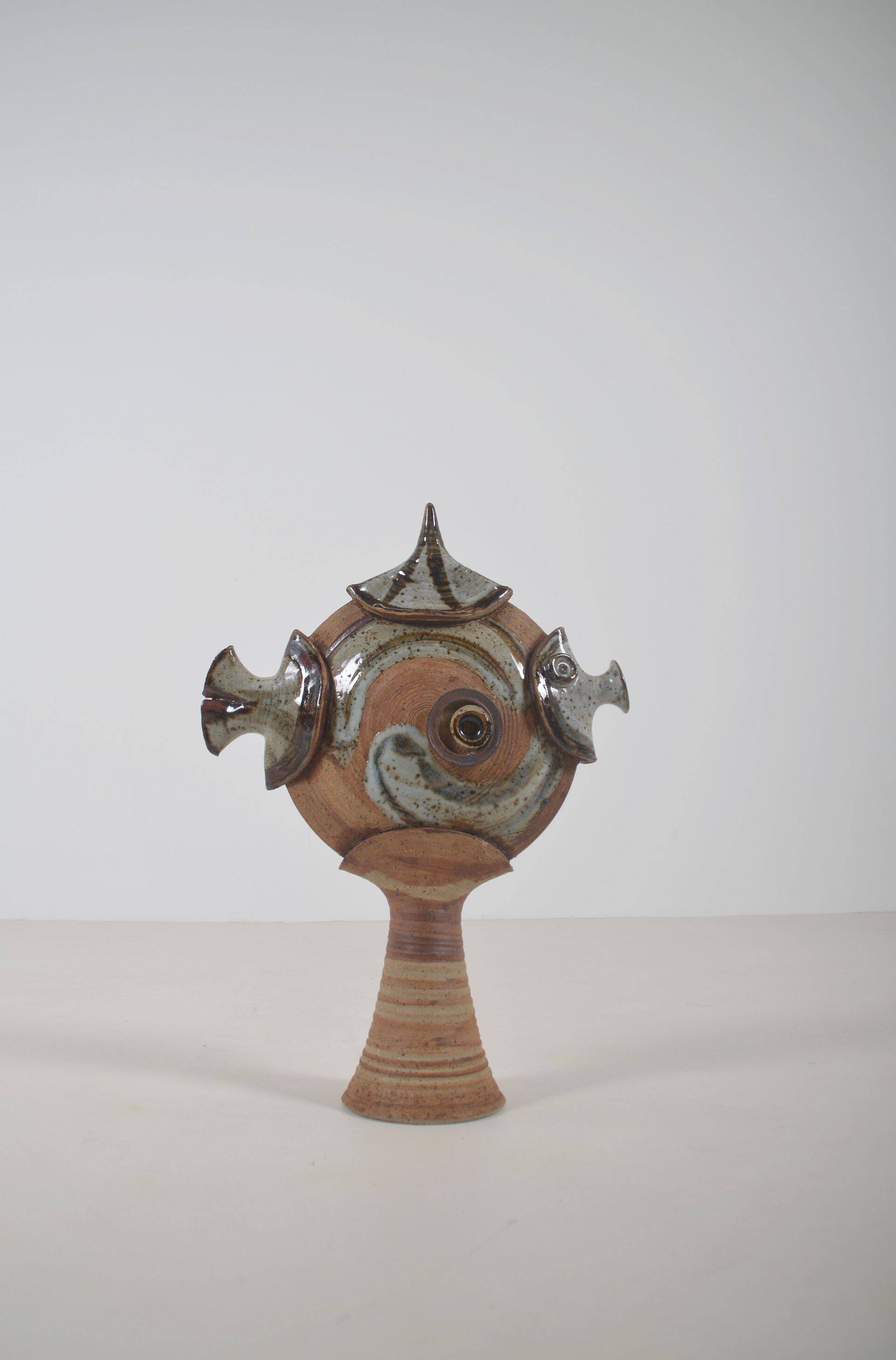 Danish ceramic sculpture of a fish, 1970s