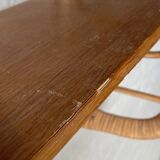 Removable wall shelf in rattan – 1960s vintage