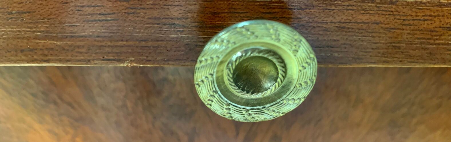 Empire flat desk, mahogany, double-sided, gilded bronzes