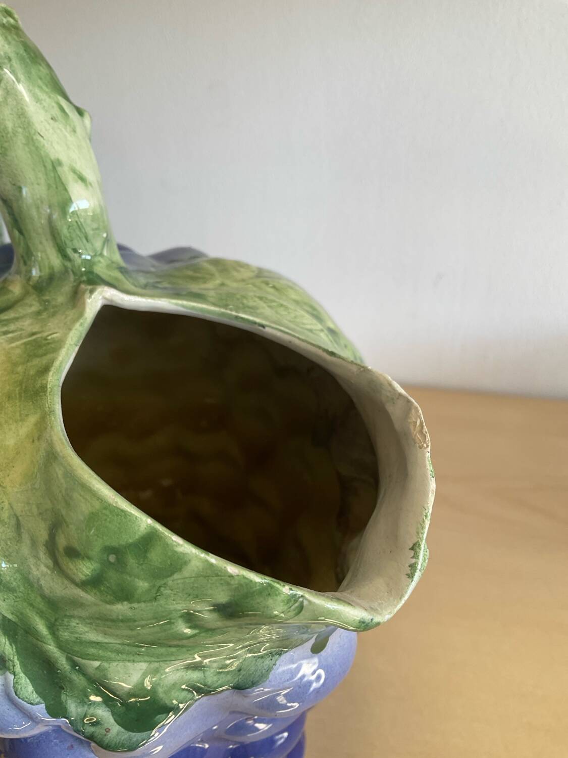 Old Grape Pitcher in Slip