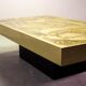 Bernhard Rohne Brutalist Etched & Oxidized Rectangle Coffee Table, 1960s