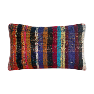 Vintage Turkish Kilim Cushion Cover, 30 x 50 cm
