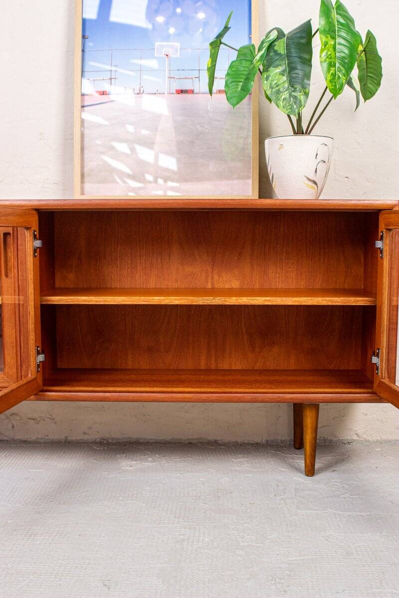 Vintage Teak Display Cabinet, Denmark, 1980s