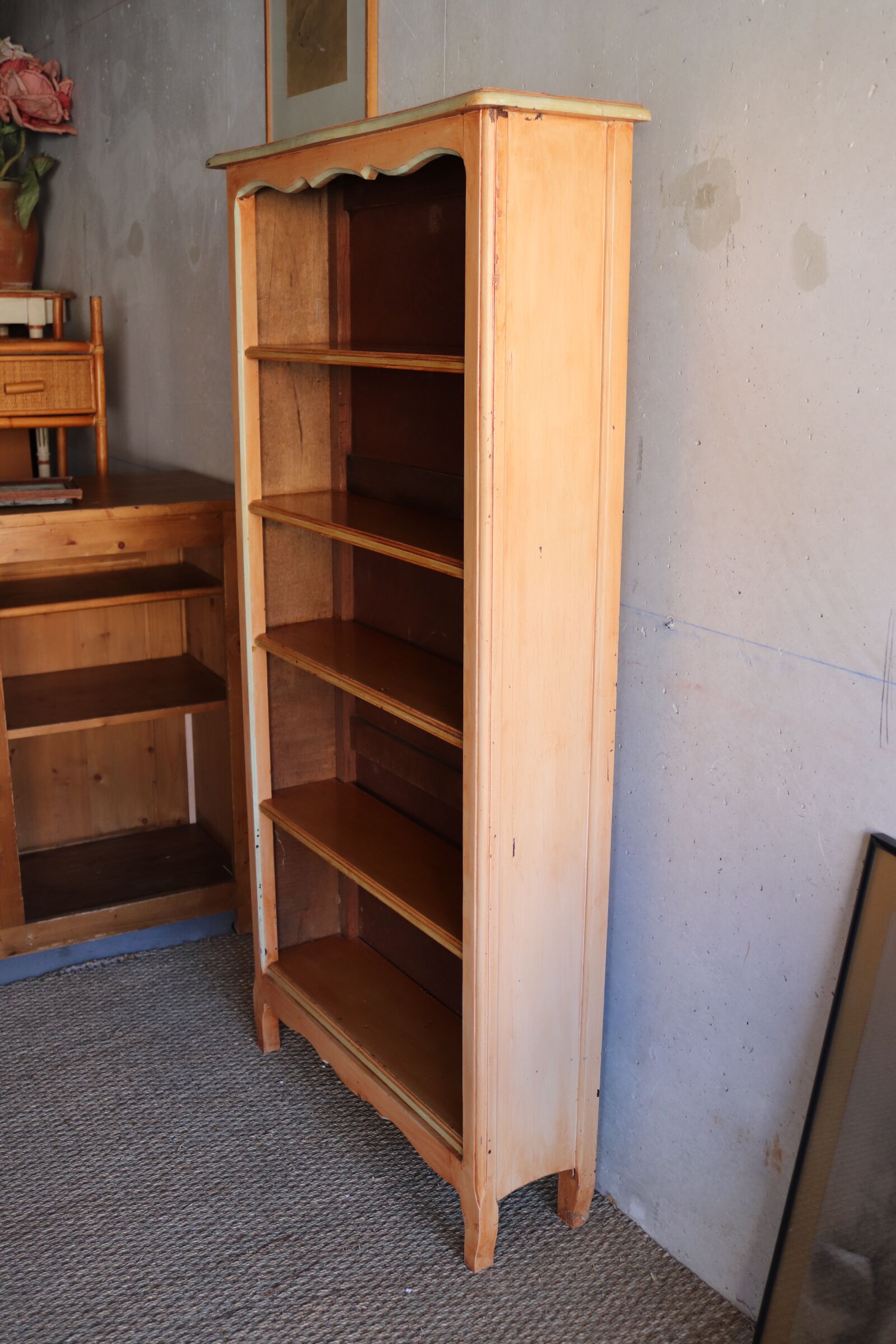 Antique solid wood bookcase