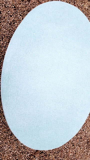 Oval coffee table on formica