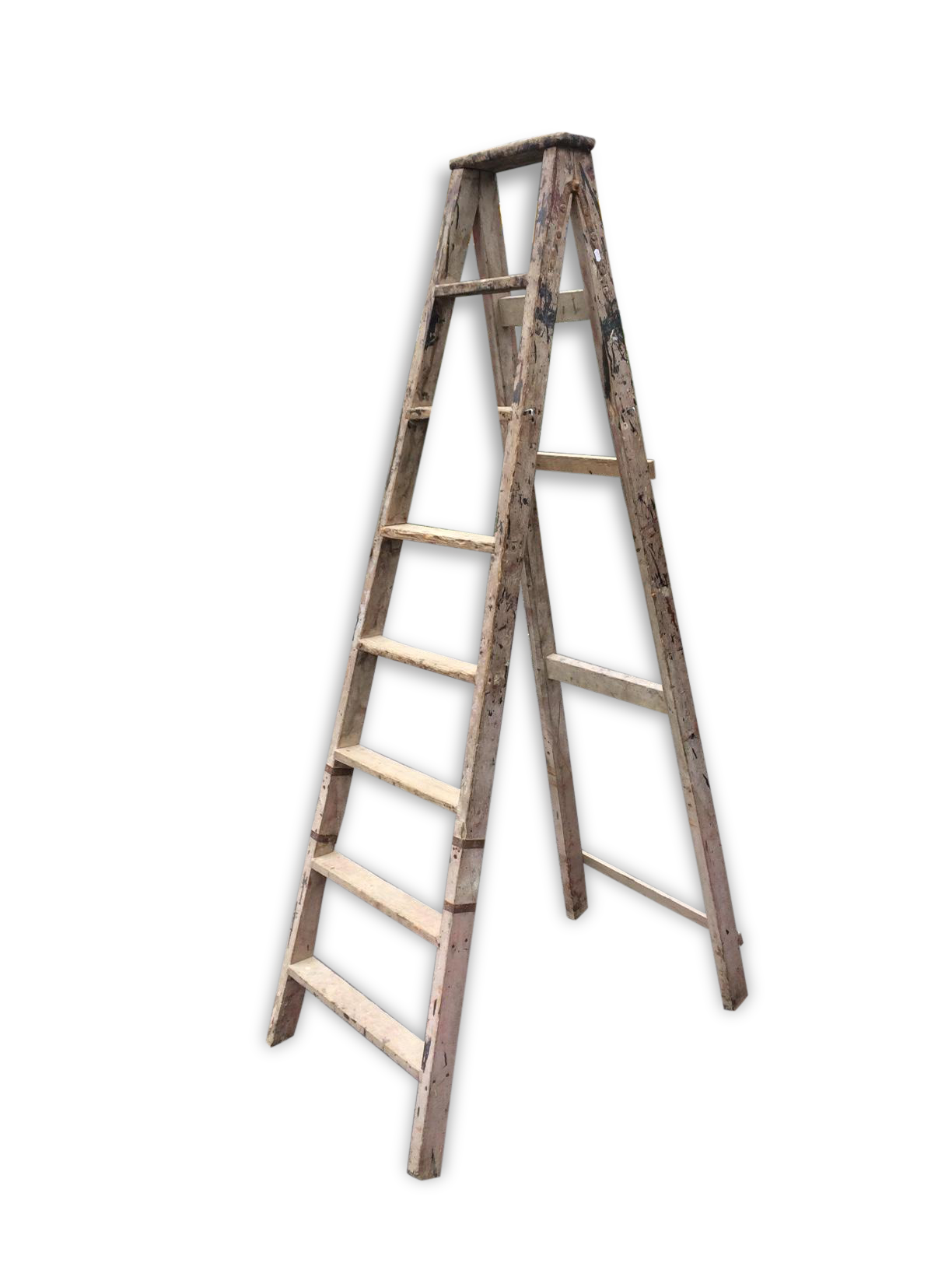 Wooden stepladder