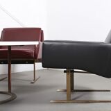 Lot de 4 fauteuils Wilkhahn Flexor et une table basse par Georg Leowald