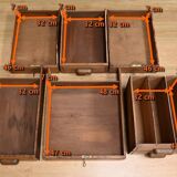 Solid oak pedestal desk, Régy establishments – 1940