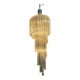 Large Murano Glass Trilobi Chandelier, Italy, 1960s
