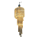 Large Murano Glass Trilobi Chandelier, Italy, 1960s