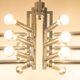 Large chrome Sputnik Atomium chandelier from the space age by Cosack, Germany, 1970s.