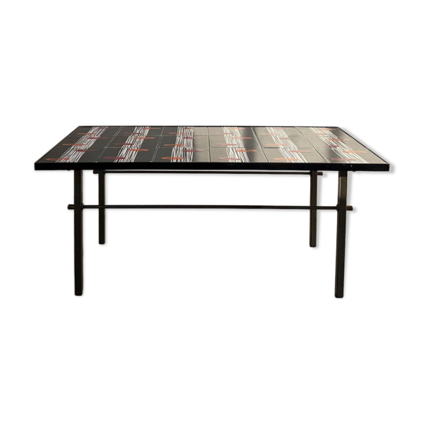 Table basse céramique émaillée, Robert & Jean Cloutier ZG2, années 70